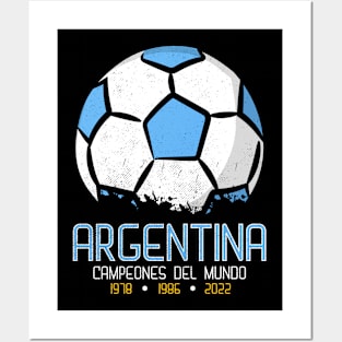 Argentina Champions 2022 Football Posters and Art